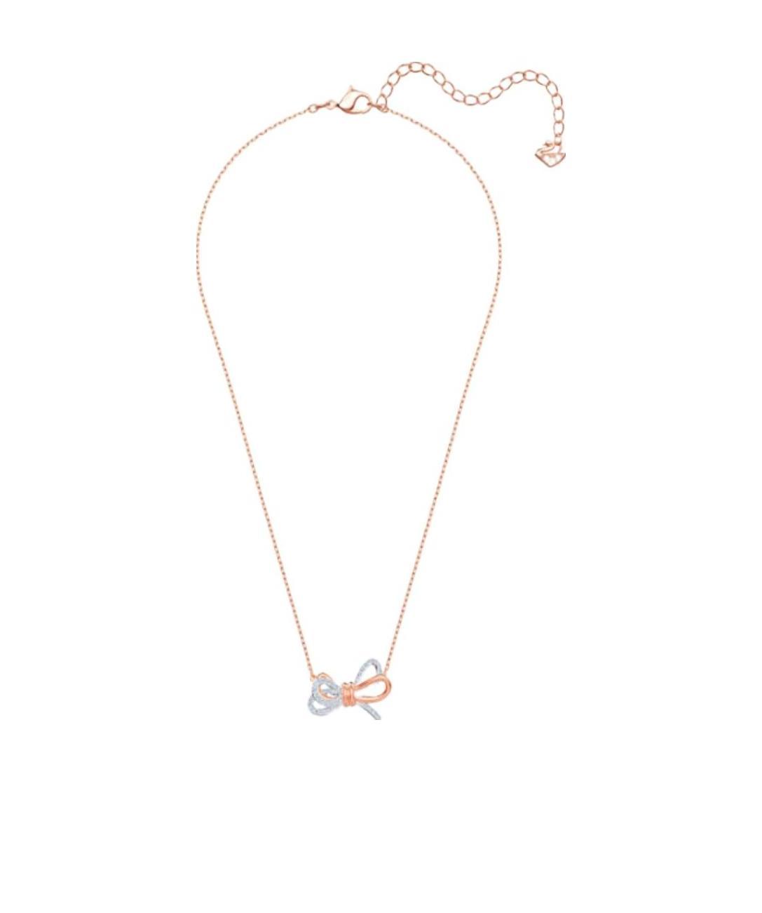 Swarovski Lifelong Bow Necklace In Yellow