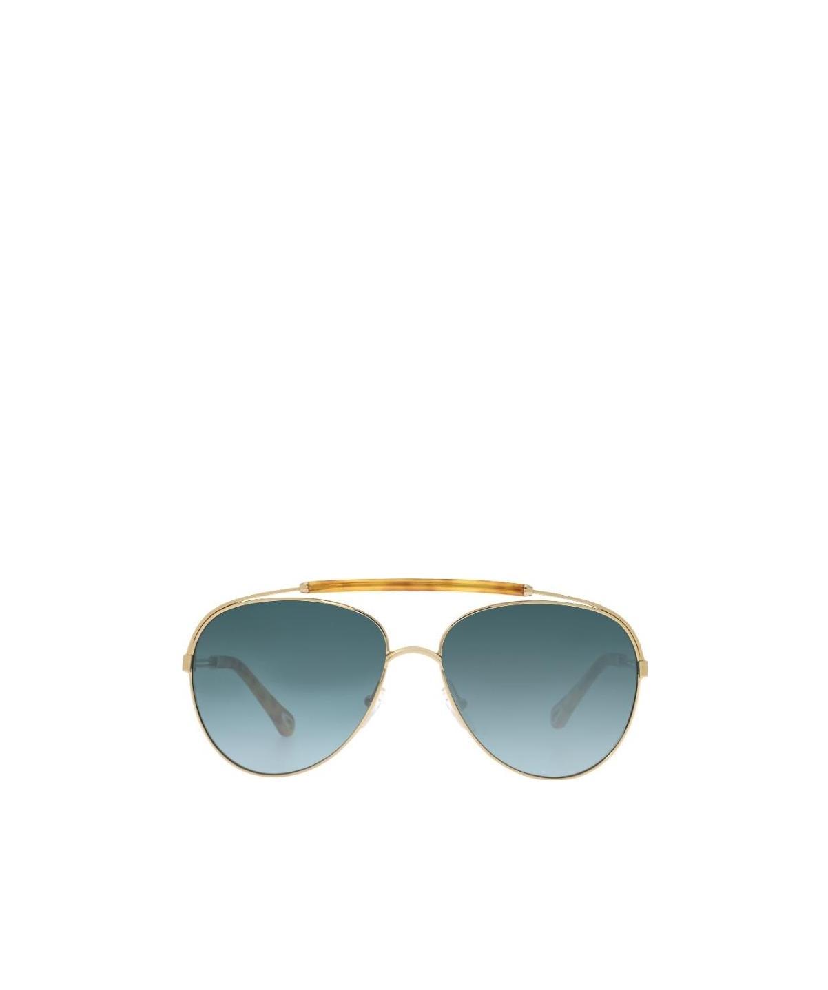 Chloé Reece Aviator-frame Sunglasses In Blue