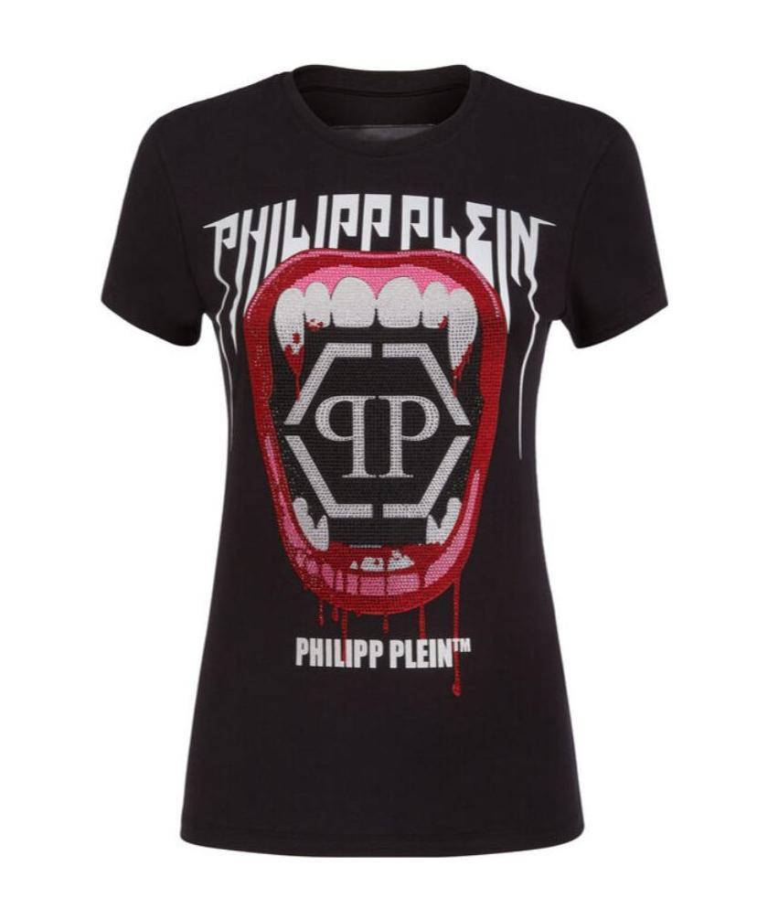 Philipp Plein Logo Details T-shirt In Black