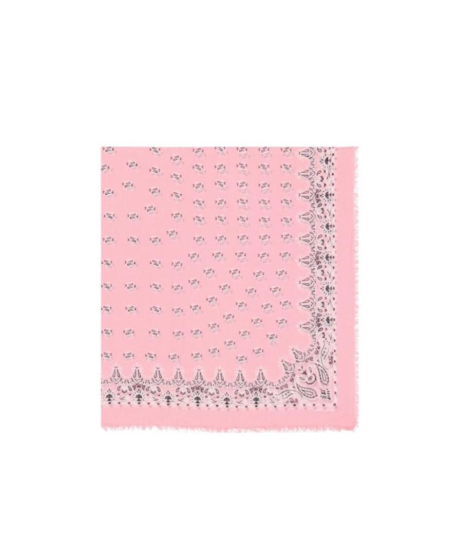 Saint Laurent Paisley-print Grand-rectangle Scarf In Pink