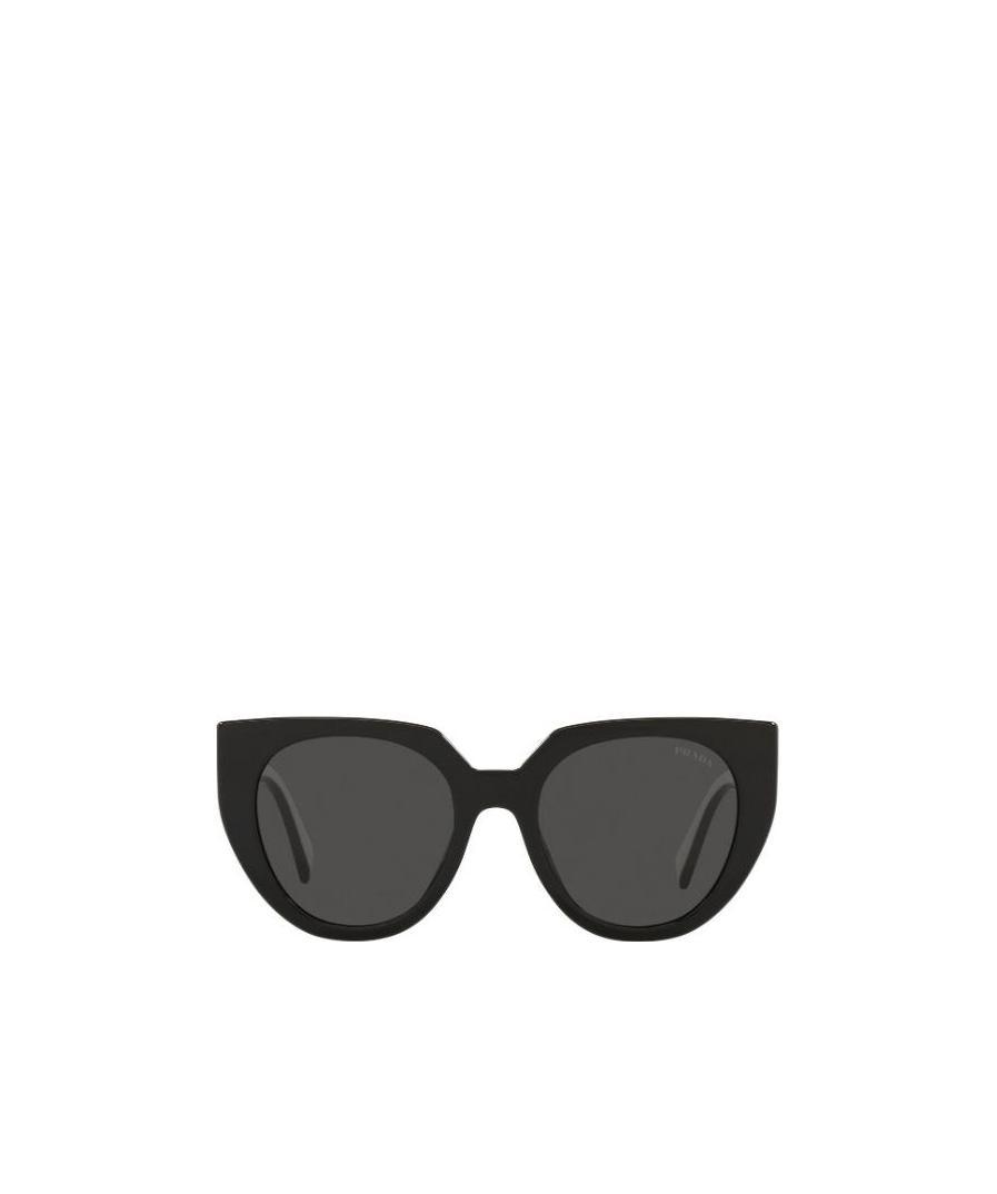 Prada Eyewear Cat-eye Sunglasses In Black
