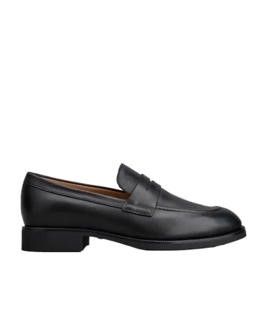 Tod's Round Toe Slip-on Loafers In Black
