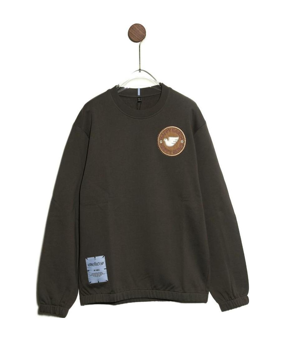 Mcq By Alexander Mcqueen Logo Round Neck Hoodie In Black
