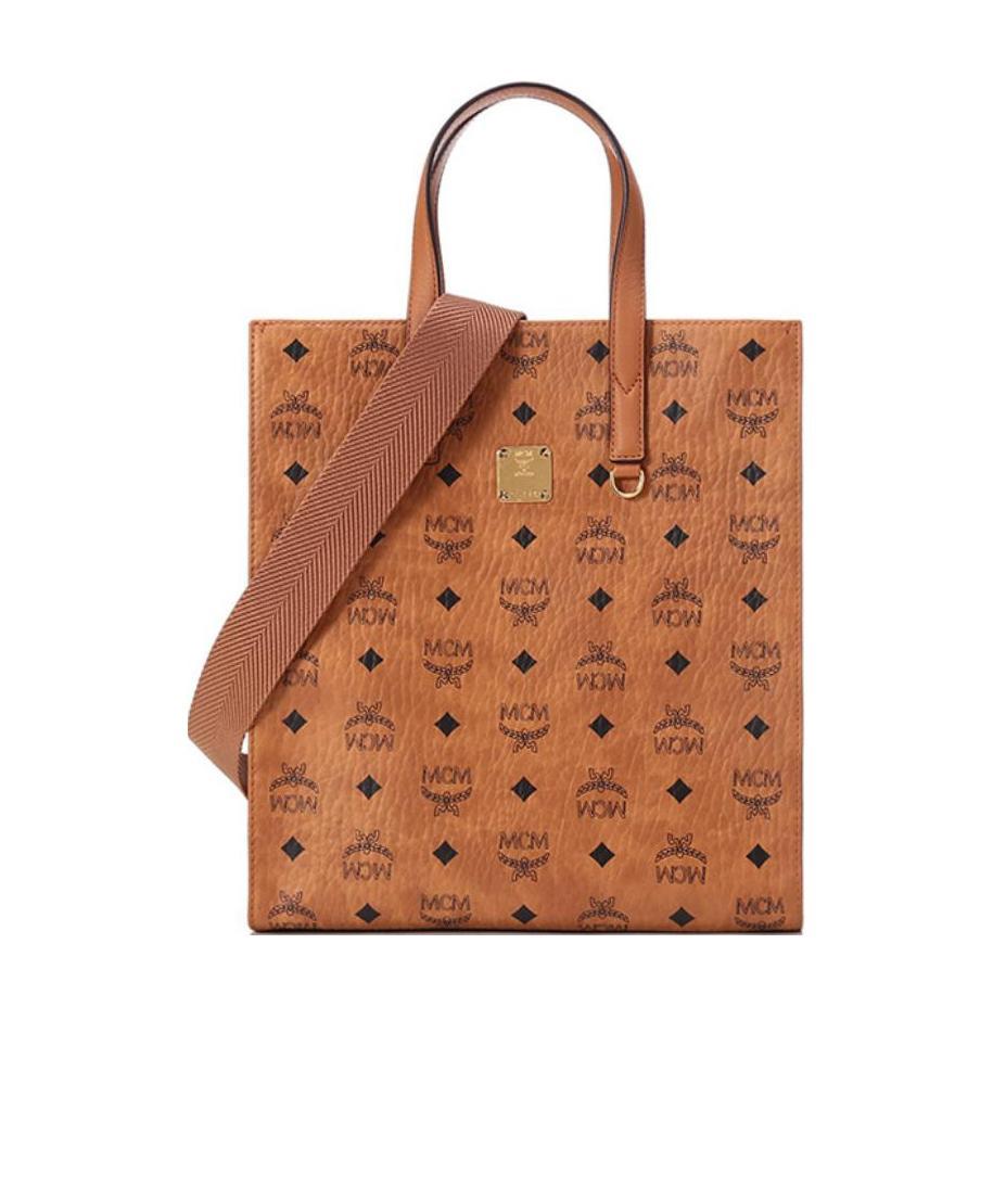 Mcm Fortuna Visetos Handbag In Brown