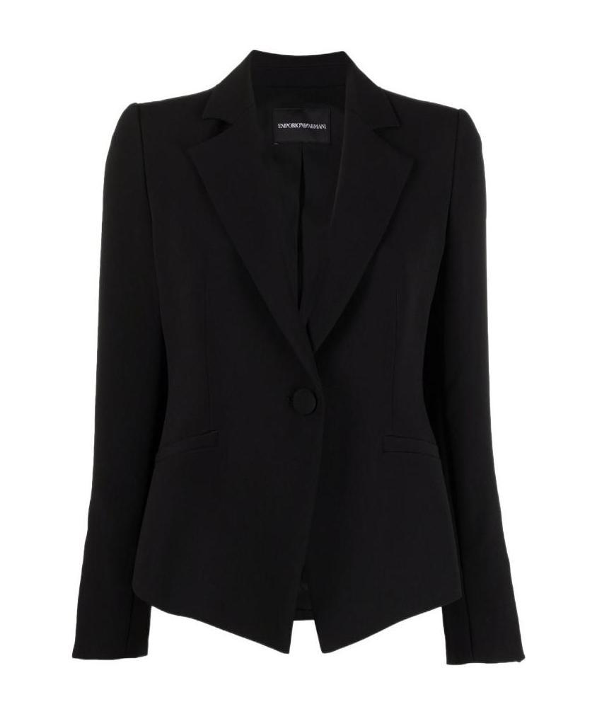 EMPORIO ARMANI SINGLE-BREASTED FITTED BLAZER