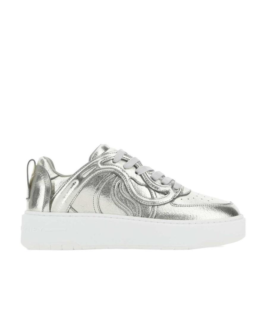 Stella Mccartney Qr Code Tongue Cupsole Sneakers In White