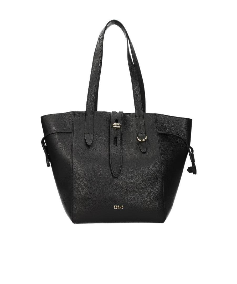 Furla Net M Tote In Black