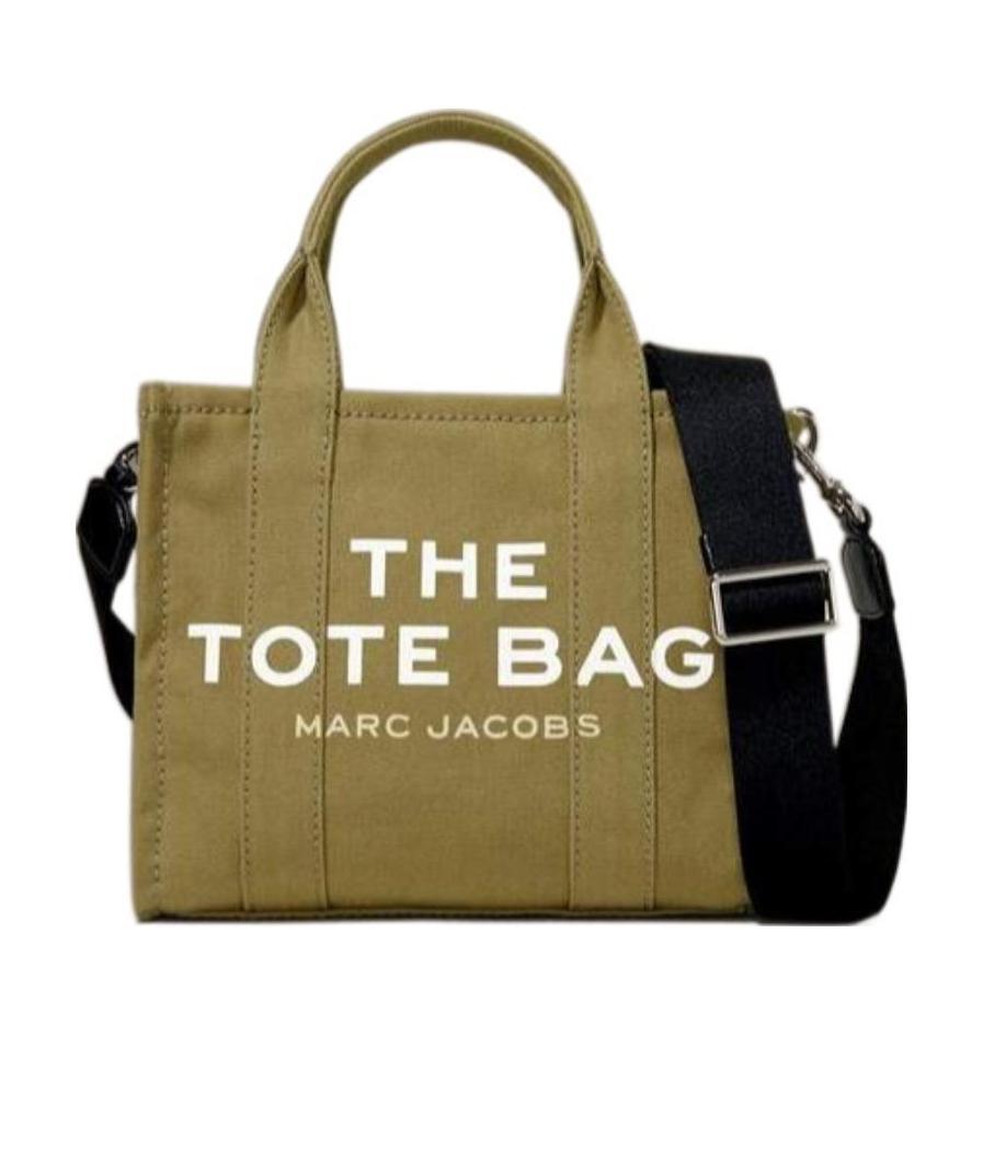 Marc Jacobs Logo Printed Zip-up Small Tote Bag In Brown