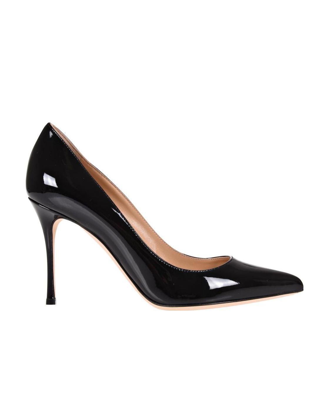 Sergio Rossi Patent Leather High Heels In Black