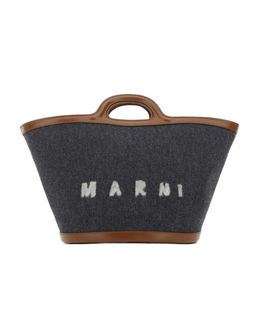 Marni Logo-print Tote Bag In Black