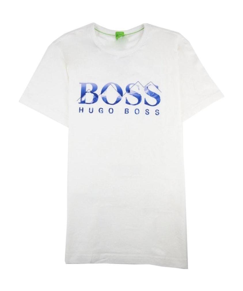 Hugo Boss Embroidered Logo T-shirt In White