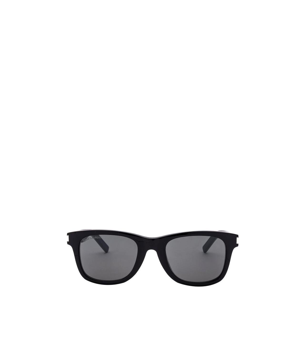 Saint Laurent Mass Square Sunglasses In Black