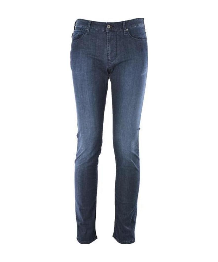 Emporio Armani Tight Jeans In Blue