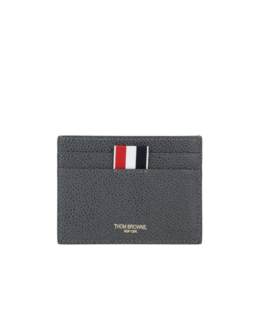 Shop Thom Browne Patch-detail Cardholder In Black