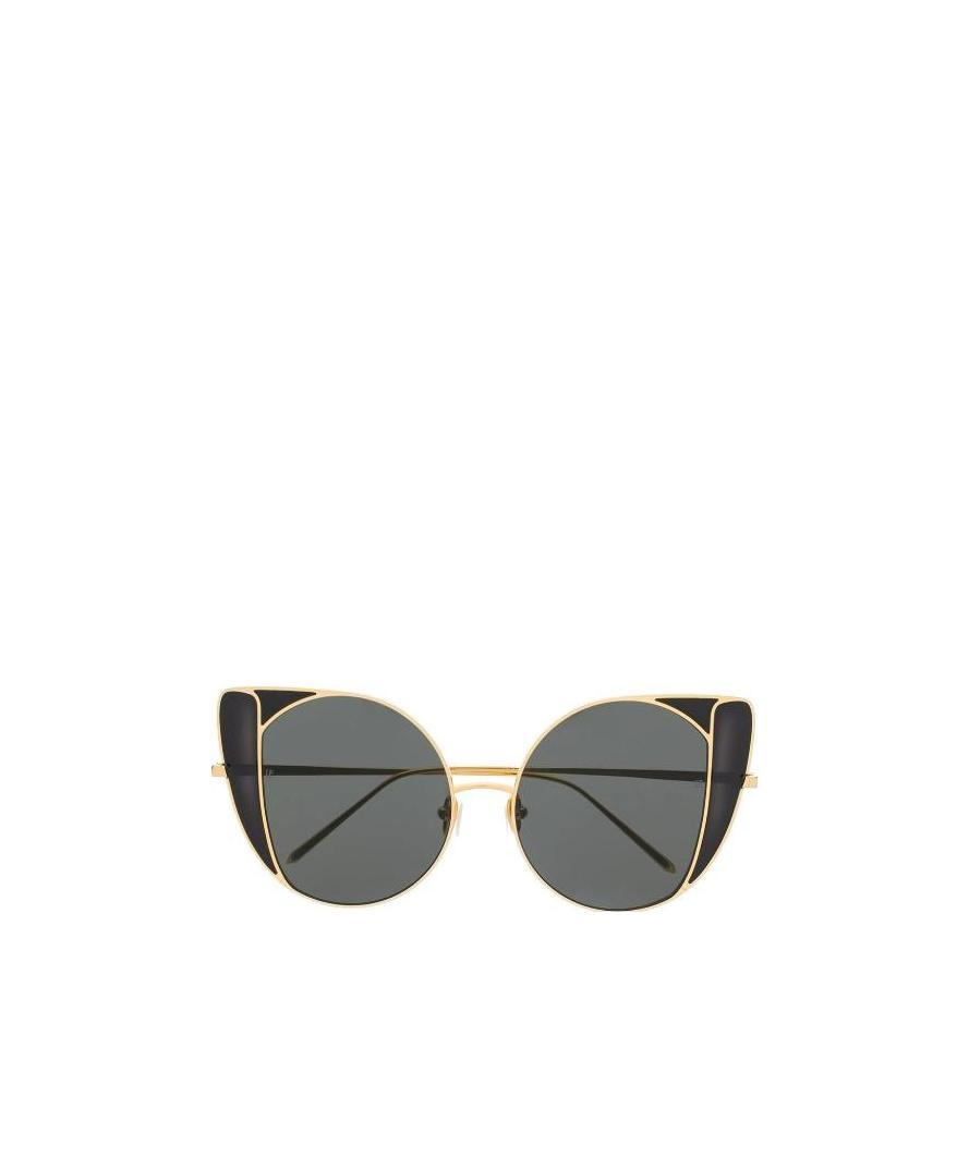 Linda Farrow Oversized-frame Sunglasses In Gray