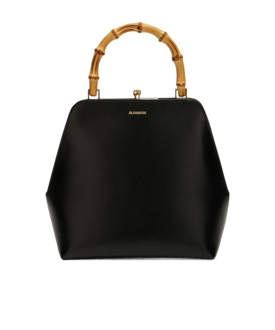 Jil Sander Goji Square-shaped Top Handle Bag In Black