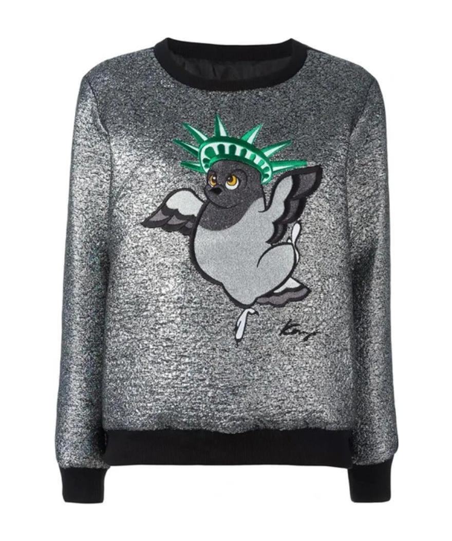 Kenzo Embroidered Pattern Sweater In Black