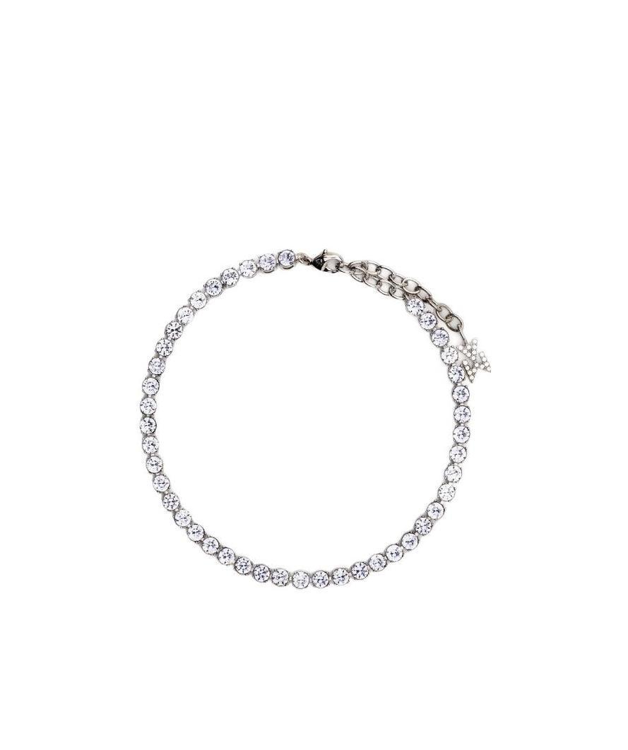 Amina Muaddi Crystal Bracelet In White
