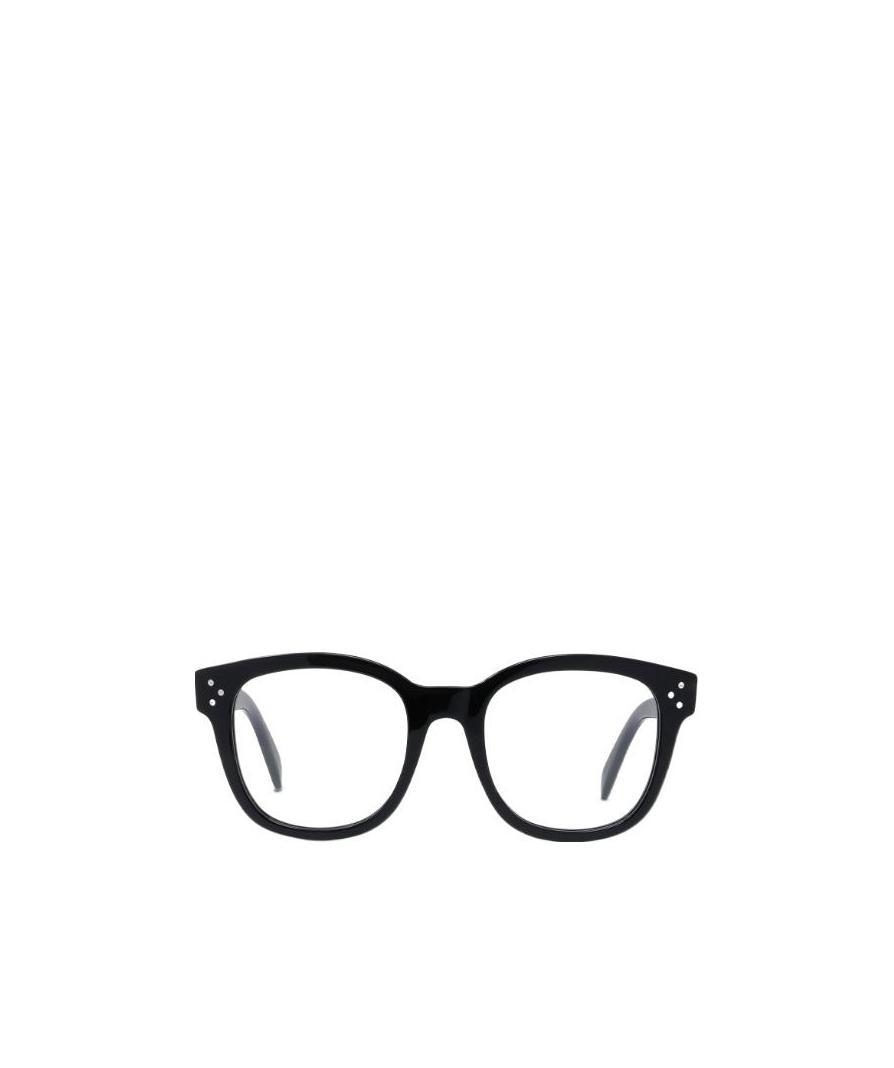 Celine Black Logo Square Frame Flat Mirror In Black