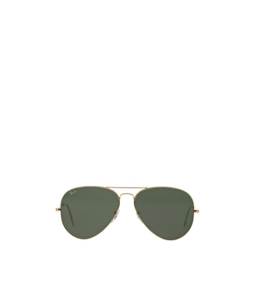 Ray Ban Rb3026l Aviator-style Sunglasses In Green
