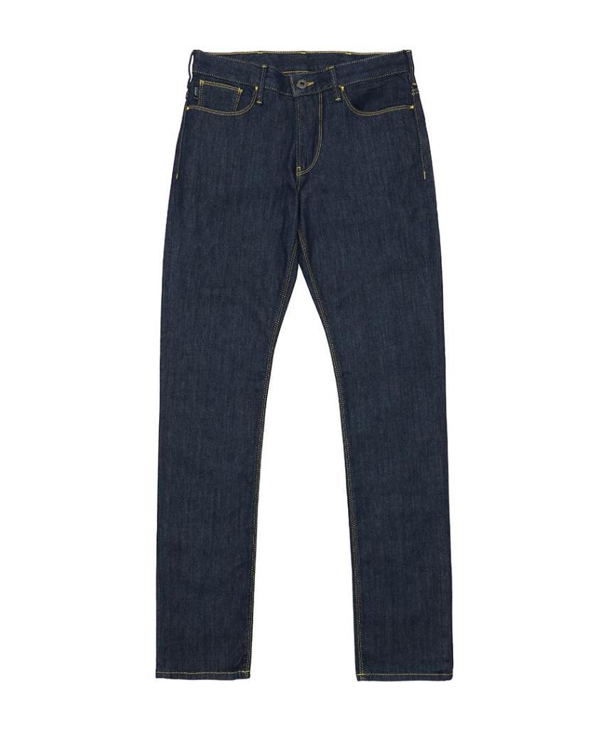 Armani Jeans Logo Jeans In Black