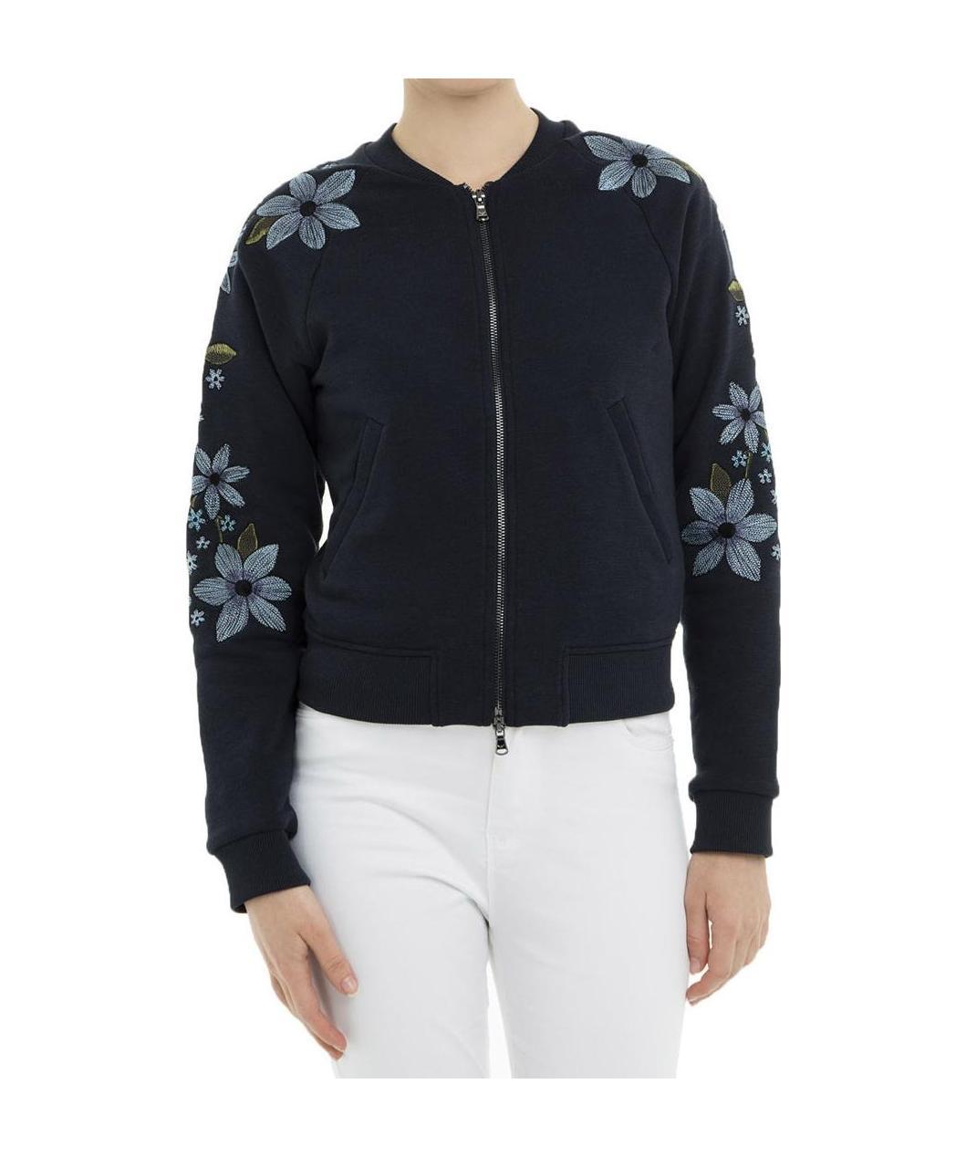 EMPORIO ARMANI LONG-SLEEVED BASEBALL JACKET