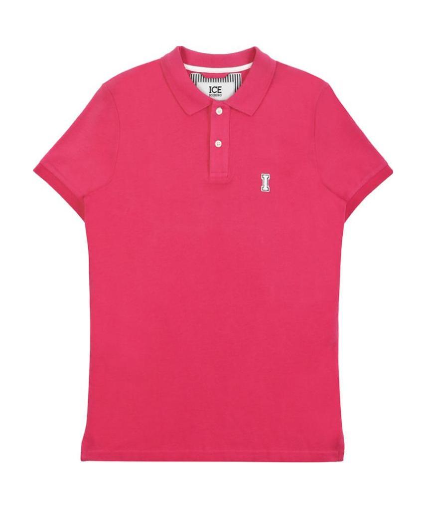 Iceberg Logo Polo Shirt In Red