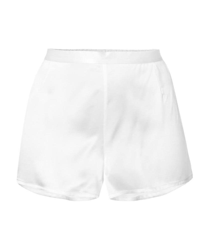 La Perla Silk-satin Night Shorts In White