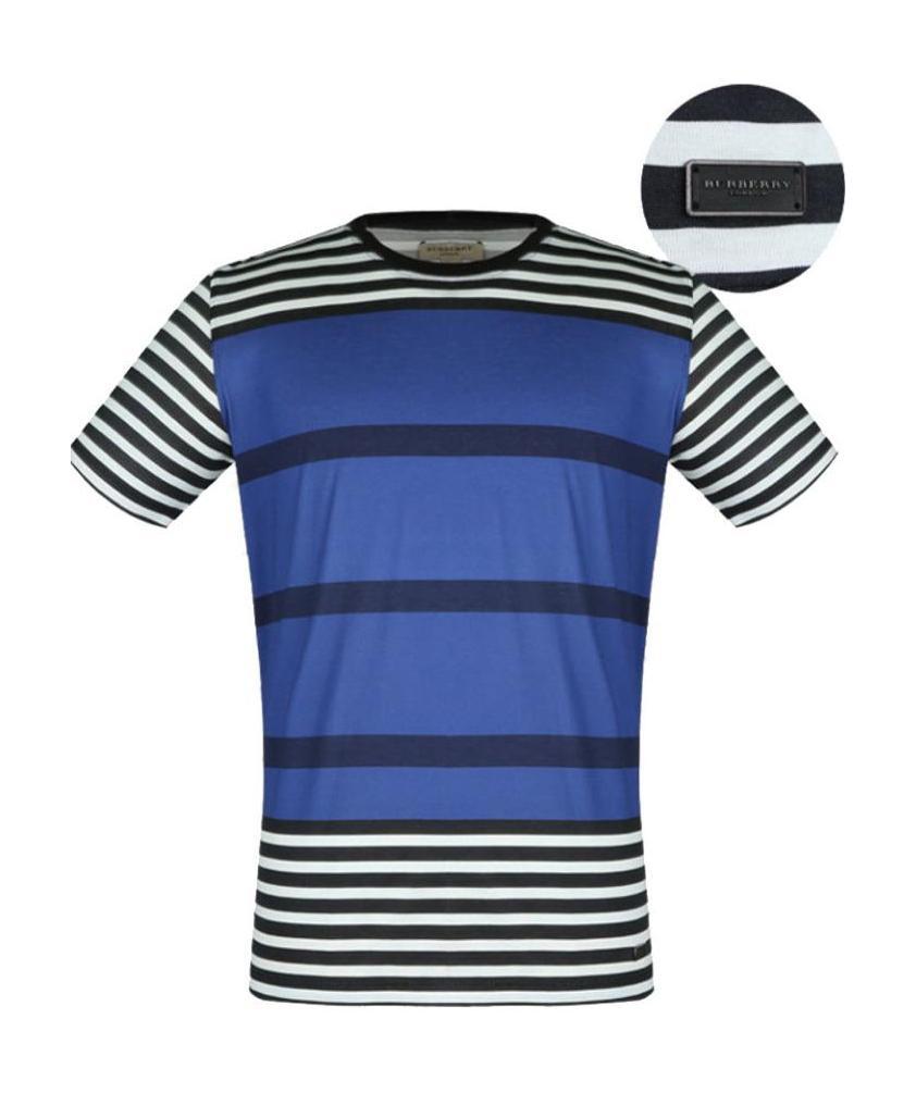 Burberry Printed T-shirt In Blue