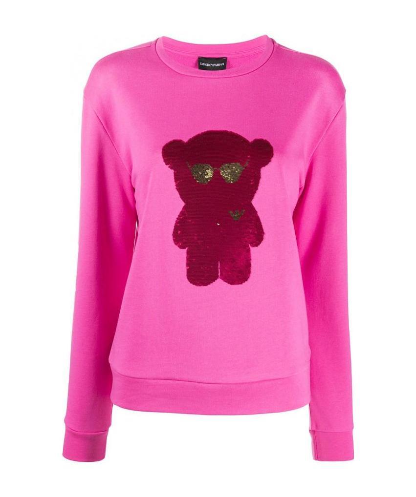 EMPORIO ARMANI SEQUINED EMBROIDERED SWEATER
