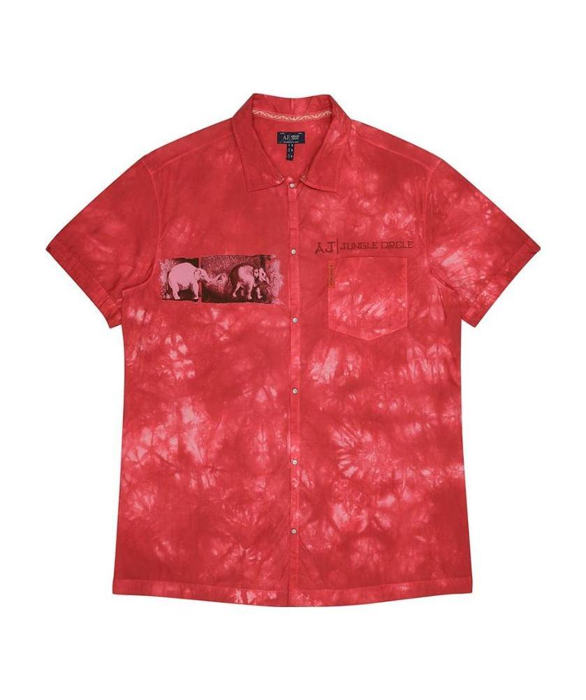 Shop Armani Jeans Logo Detail Shirt In Red