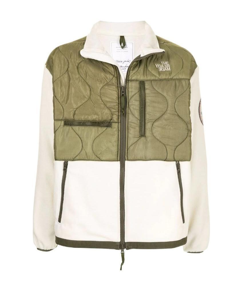 Readymade Quilted Panelled Jacket In White