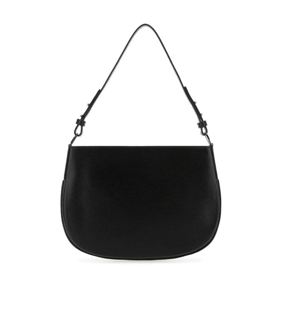 By Far Curved Silhouette Shoulder Bag In Black
