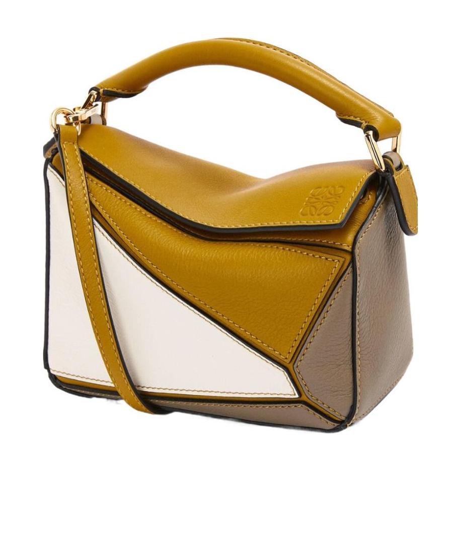 Loewe Classic Puzzle Mini Shoulder Bag In Brown