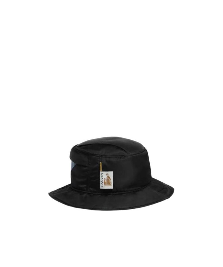 Lanvin X Gallery Dept Logo-tag Bucket Hat In Black