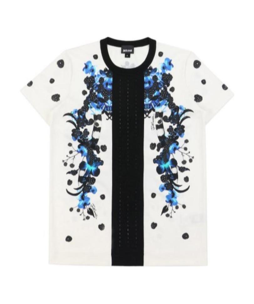 Just Cavalli Logo T-shirt In White