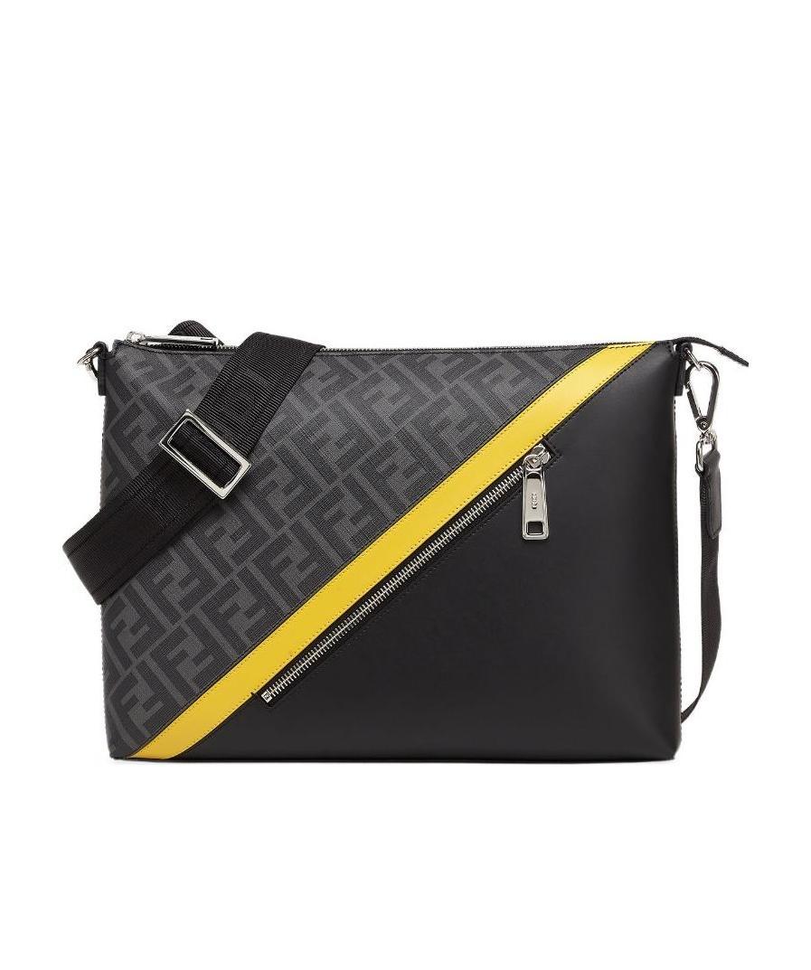 FENDI GREY FABRIC BAG