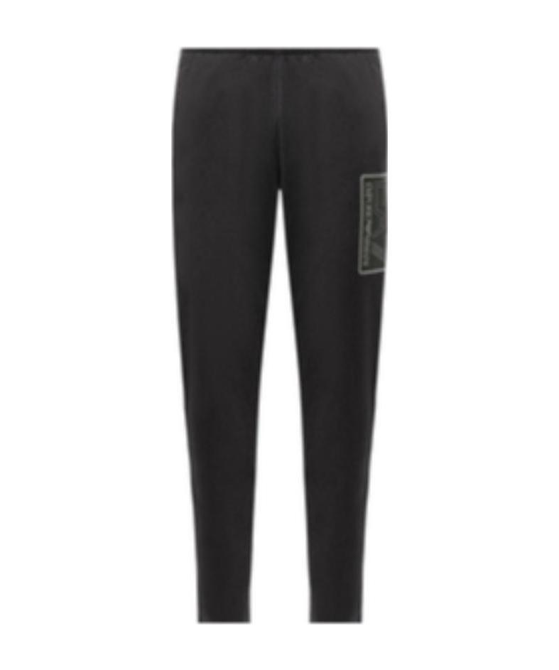 Ea7 Printed Casual Pants In Black