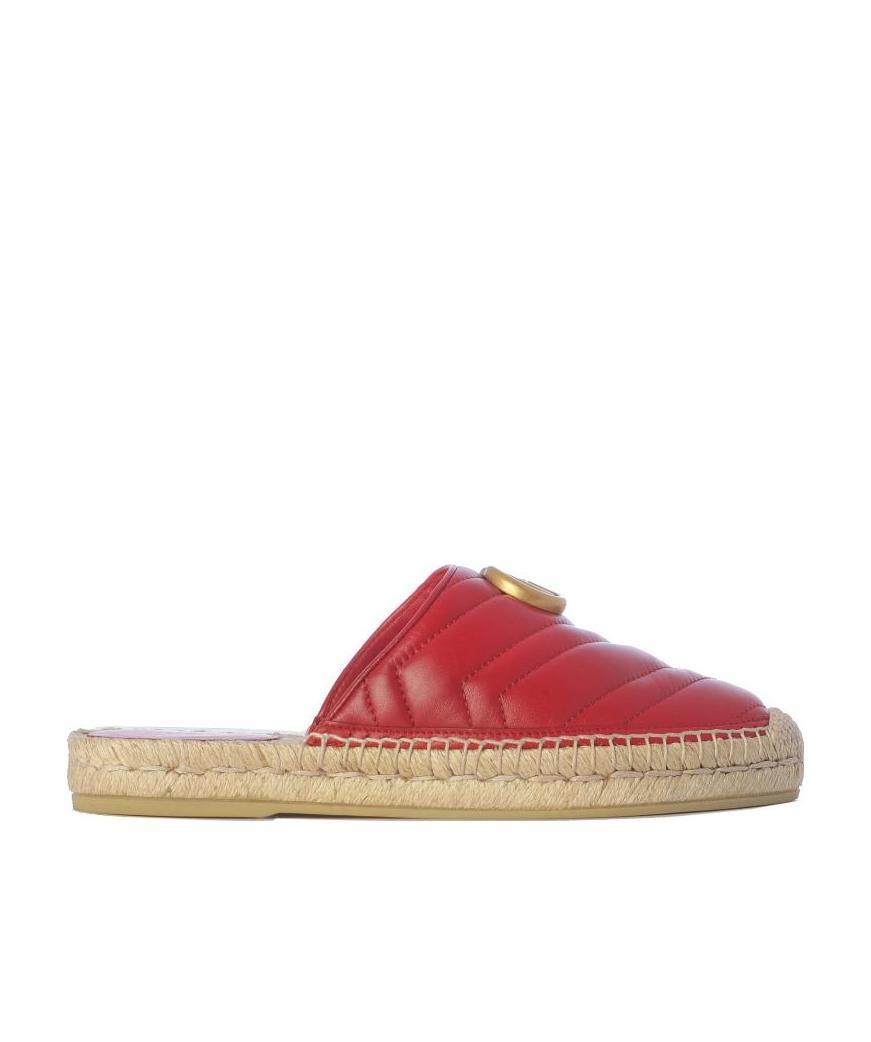 Gucci Double G Espadrilles In Red