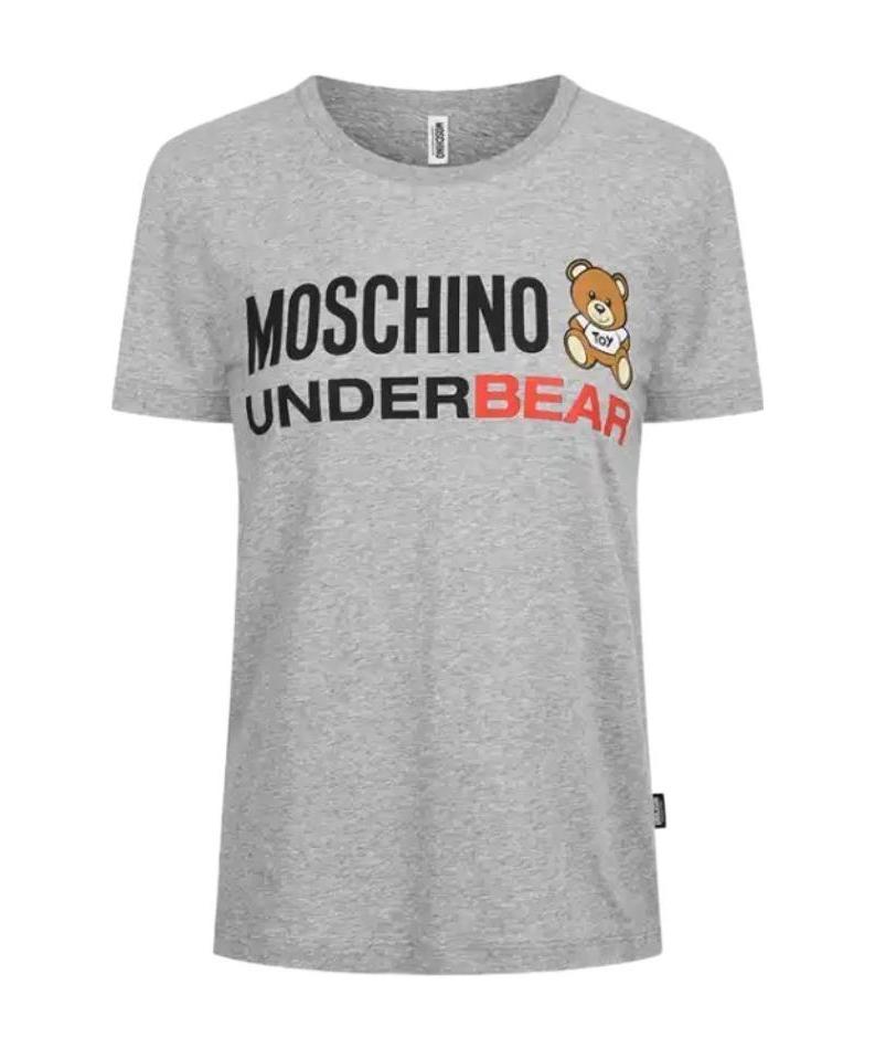 Moschino Jersey & Fleece Series Short-sleeved T-shirts In Gray