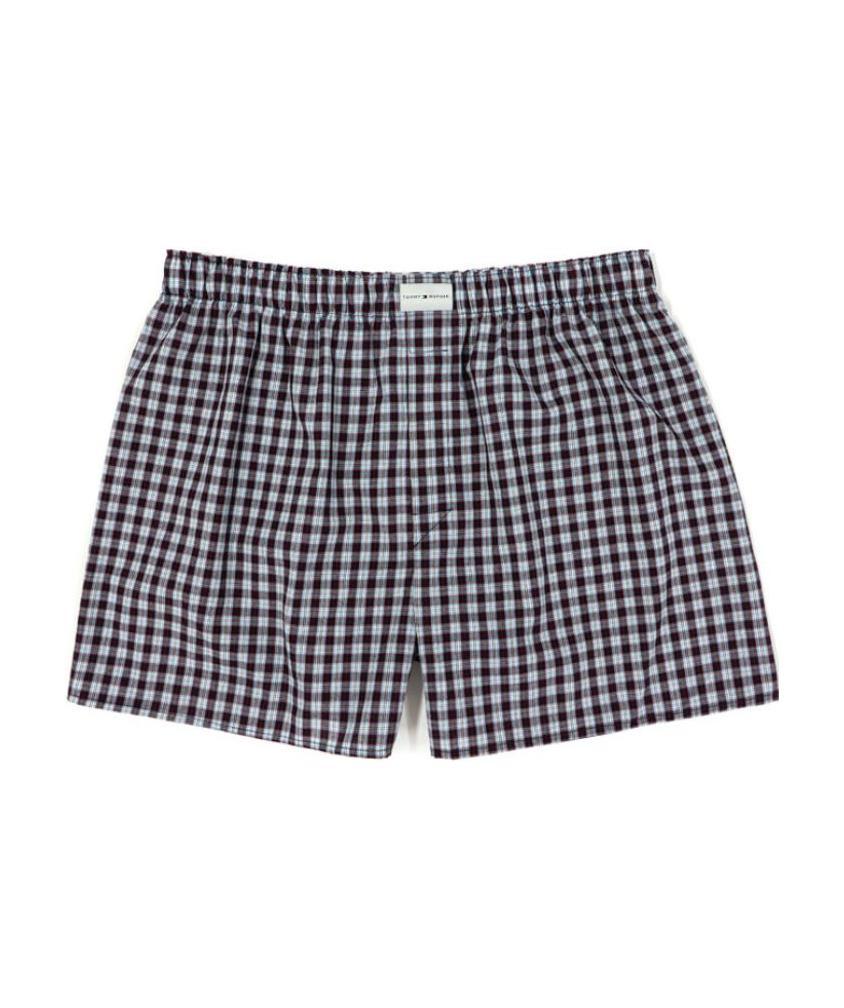 Tommy Hilfiger Checkered Shorts In Gray