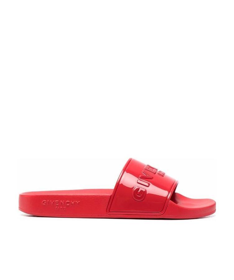 GIVENCHY LOGO-EMBOSSED SLIDES