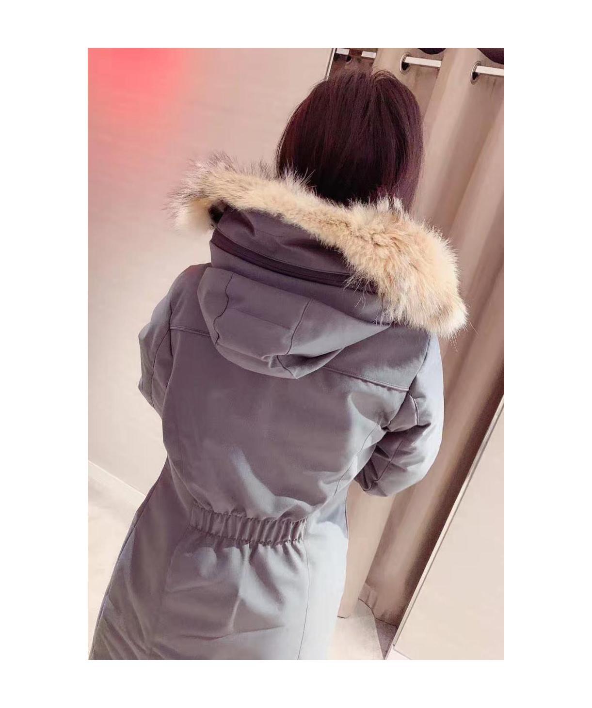 CANADA GOOSE ELROSE HOODED ZIPPER DOWN JACKET