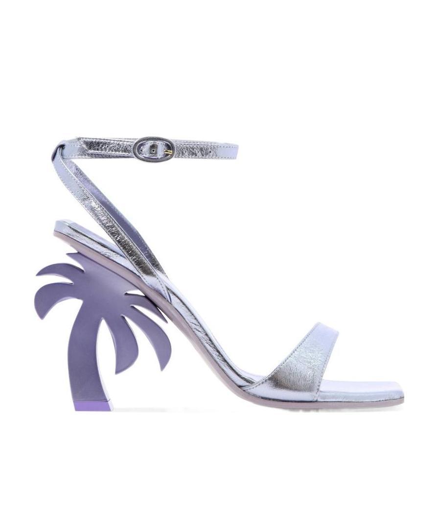 Palm Angels Palm Tree Sandals In Purple