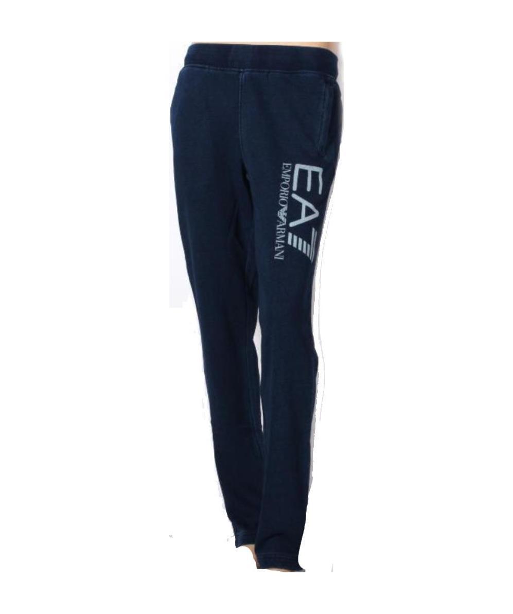 Ea7 Logo Details Sweatpants In Black