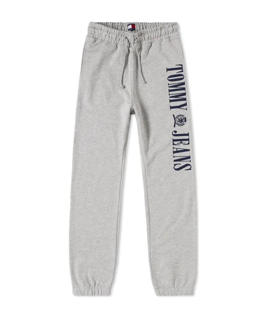 Tommy Hilfiger Logo Printed Sweatpants In Gray