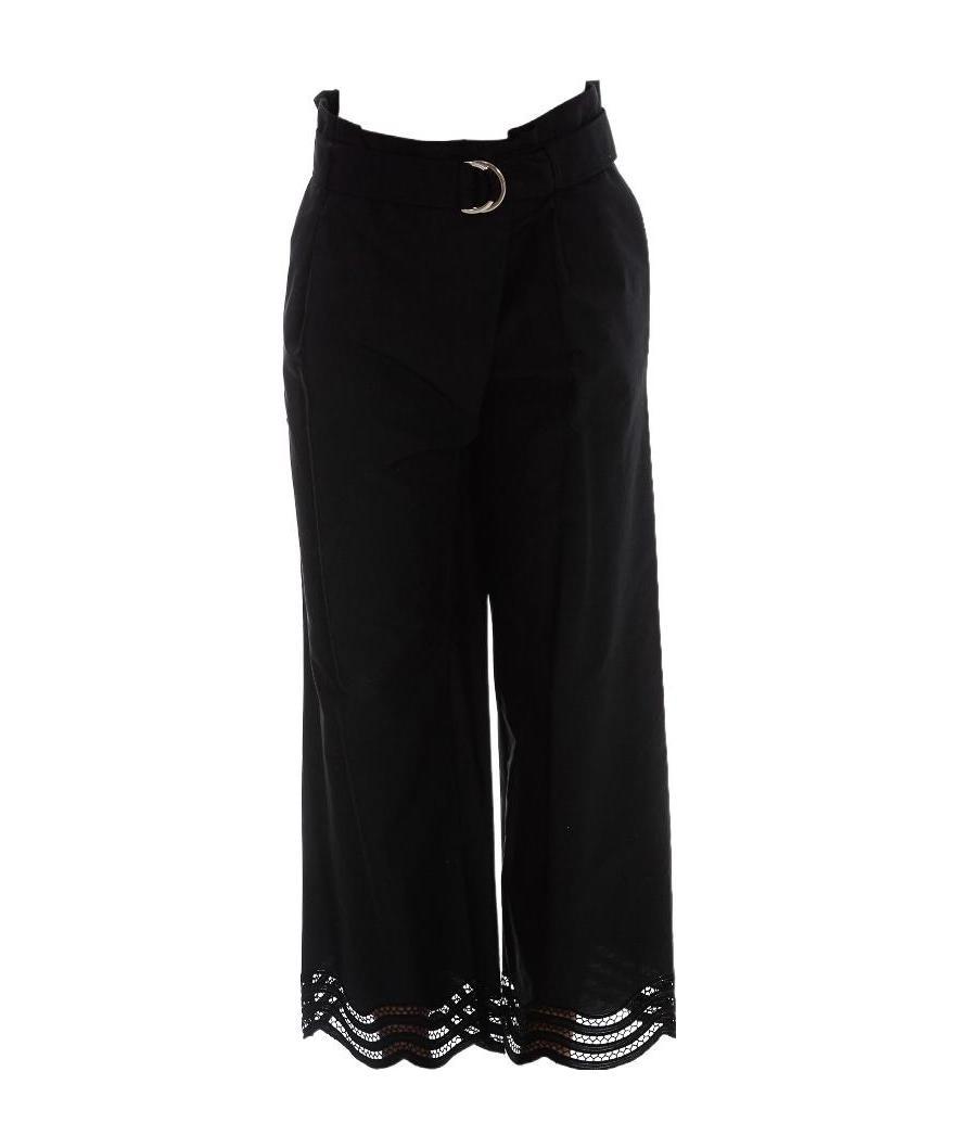 P.A.R.O.S.H BELTED WIDE-LEG TROUSERS 