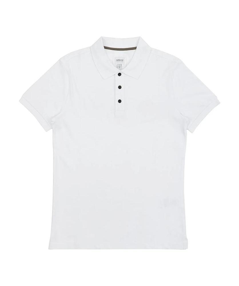 ARMANI COLLEZIONI LOGO EMBROIDERED POLO SHIRT