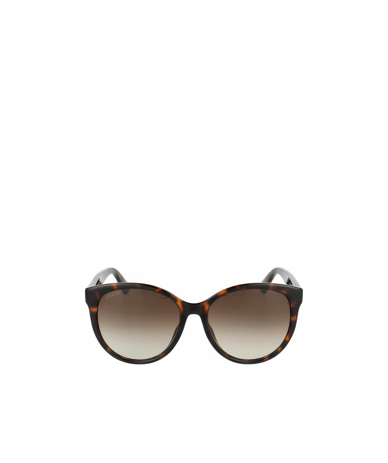 Gucci Sunglasses With Round Frame In Brown