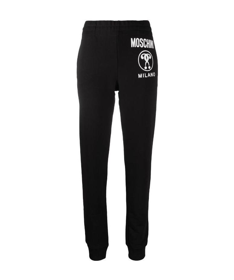 Moschino Logo Printed Sweatpants In Black